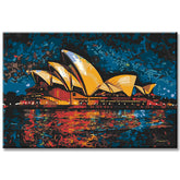 Sydney Opera House Australia Painting by Numbers - Shipping from DE